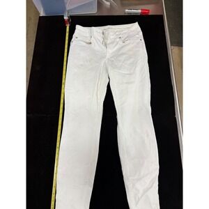 Gap 1969 Curvy True Skinny Jeans Womens 28R White Denim Pants 28 Regular
